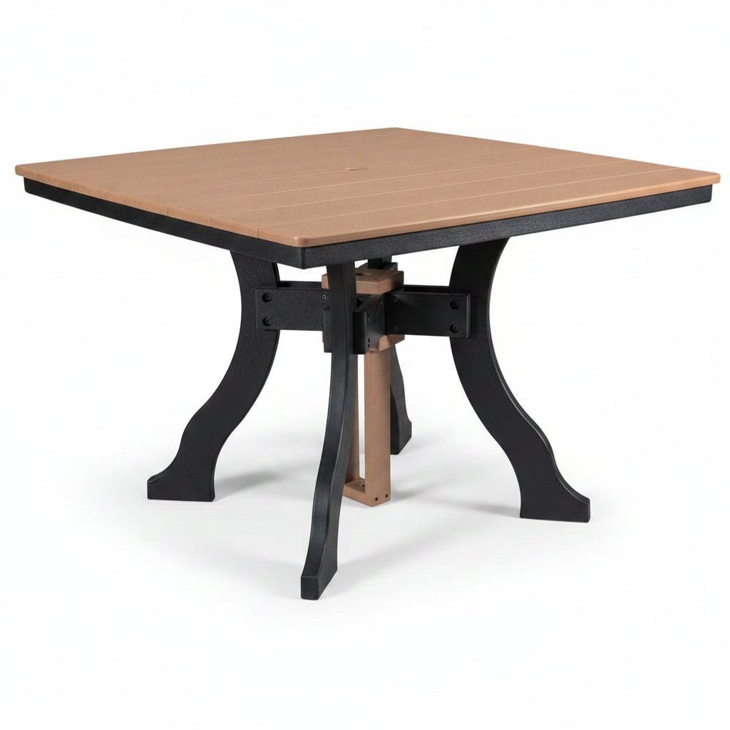 Five Piece Square Dining Height Dining Set in Cedar/Black