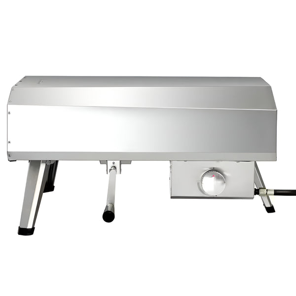 16 In. Propane Pizza Oven, Outdoor Pizza Oven in Stainless Steel, W/Rotating Pizza Stone